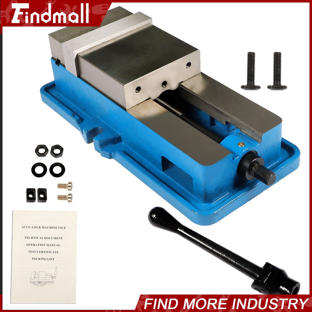 Findmall 5" Lockdown CNC Milling Machine Bench Vise Clamping Vice Without Base