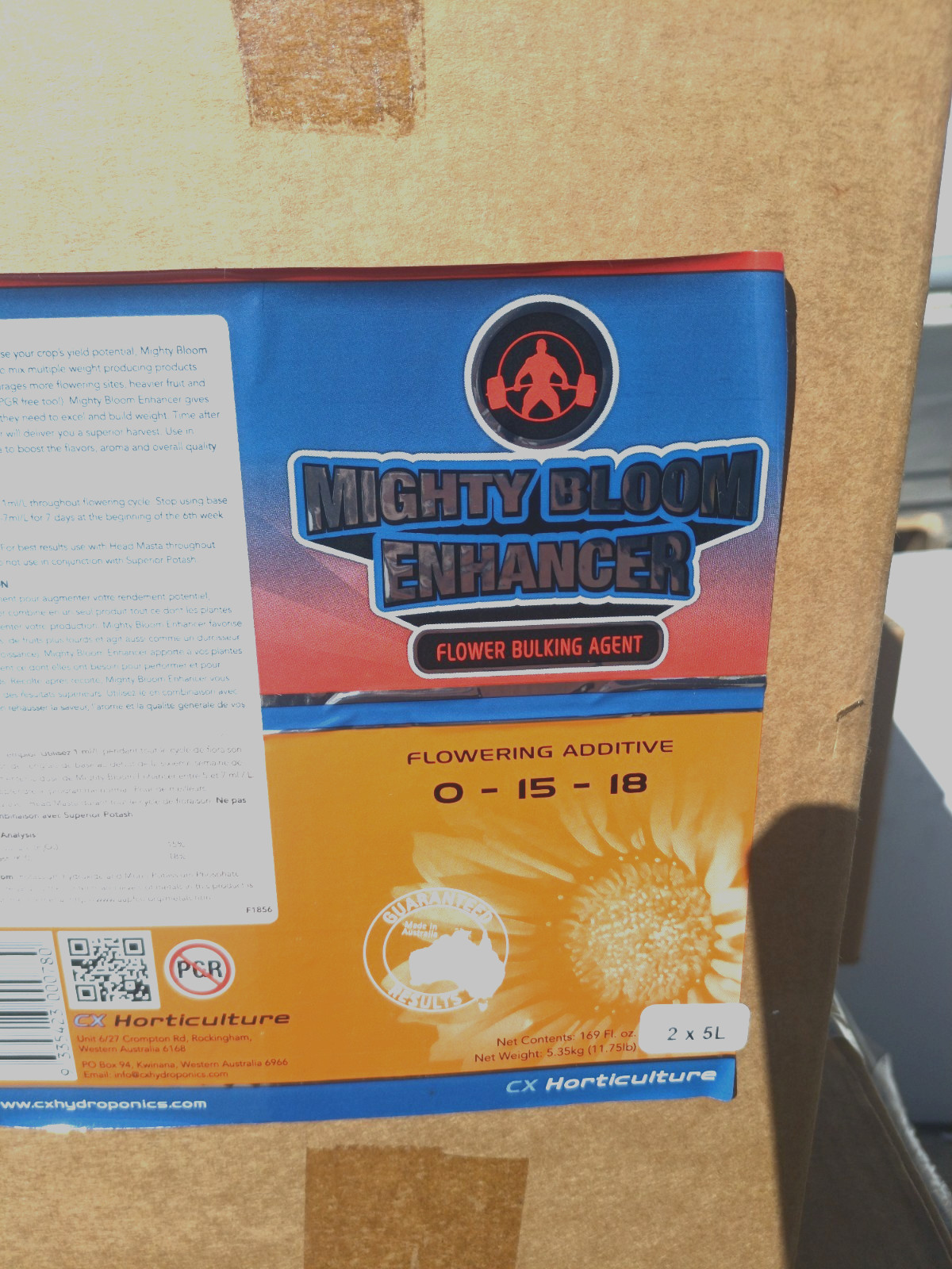 GET ONE FREE 2 TOTAL OF MIGHTY BLOOM Cx Horticulture Mighty Bloom Enhancer 5L