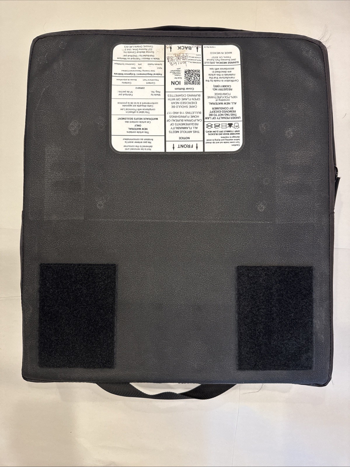 JAY ION Foam Seat Cushion w Cover for Wheelchairs 19" x 16"