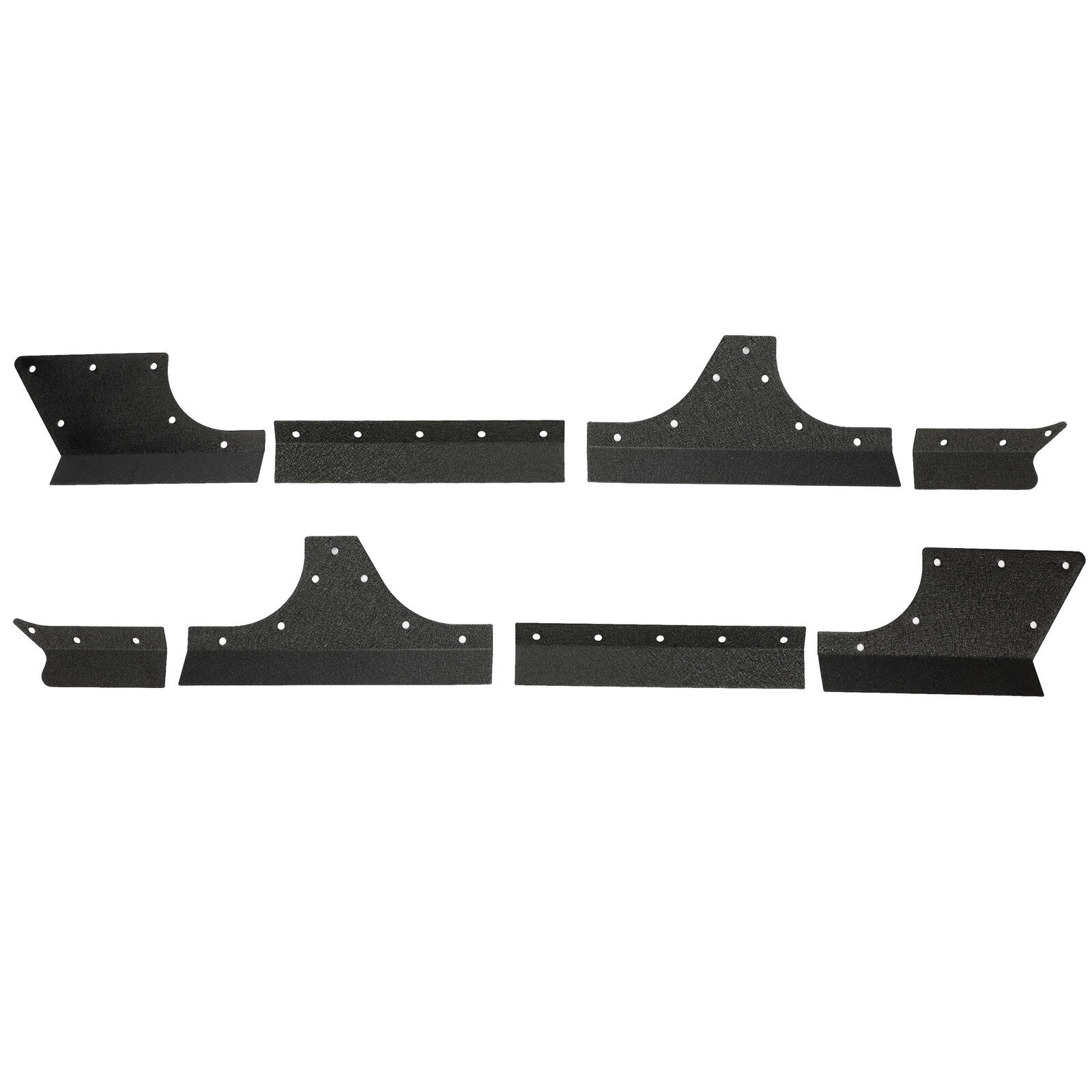 NEW 4 Door Body Armor Cladding Rocker Guards Set For Jeep Wrangler JK JKU 07-18