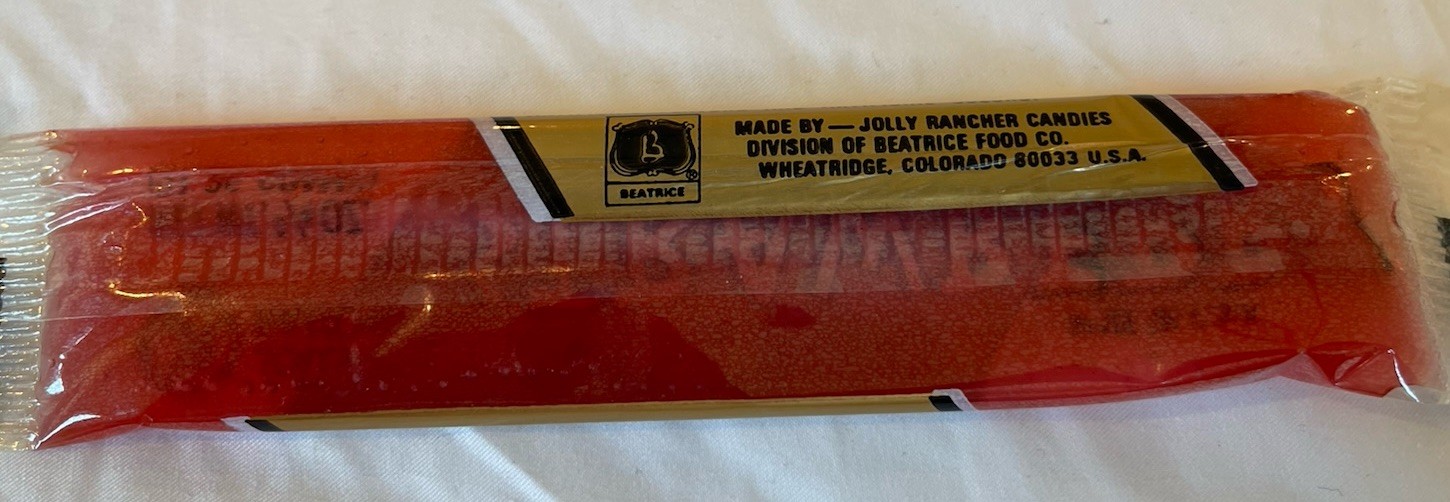 Vintage JOLLY RANCHER STRAWBERRY STIX Sealed NOS Very Rare!!