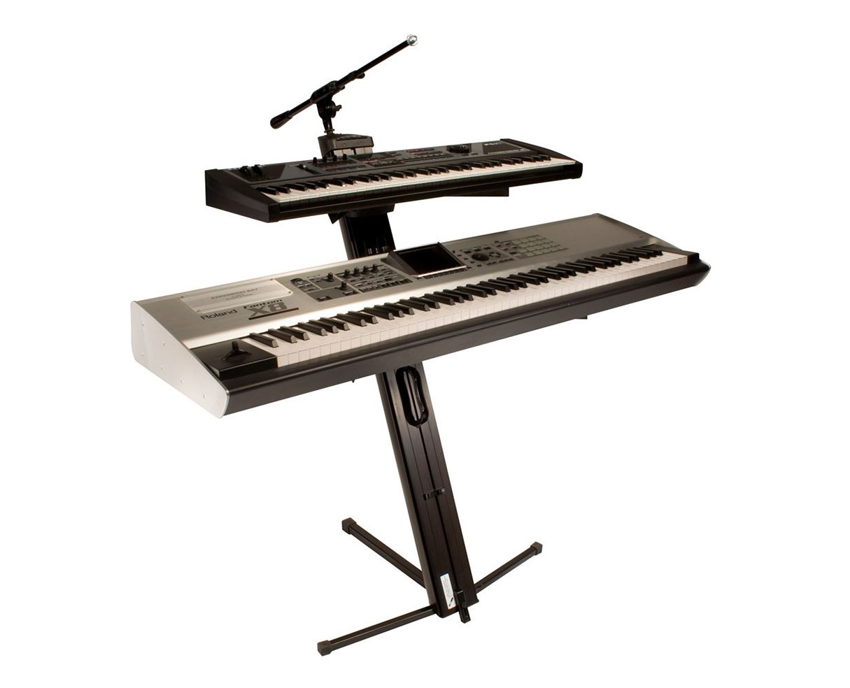 Ultimate Support APEX AX-48 Pro Plus Keyboard Stand + Mic Boom + Tote Carry Bag