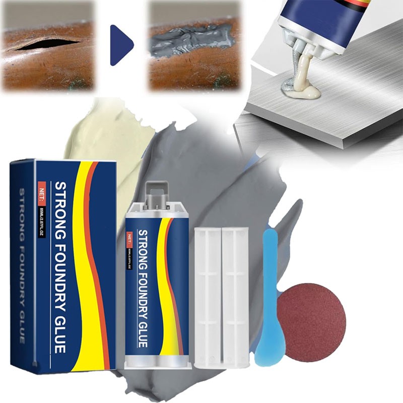 Strong Foundry Glue, High Temperature Resistant Casting Repair,Metal Repair Glue