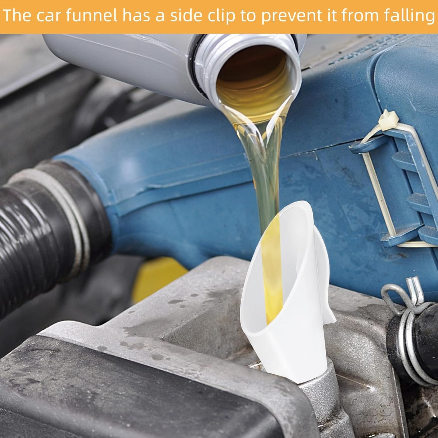 2 Pcs Fuel Funnels for Automotive,Capless Fuel Funnel Compatible with Ford F150