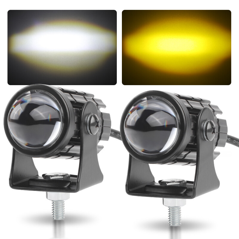 2x Mini LED Work Light Bar Fog Driving Lamp Spot Pods Car SUV ATV Yellow White
