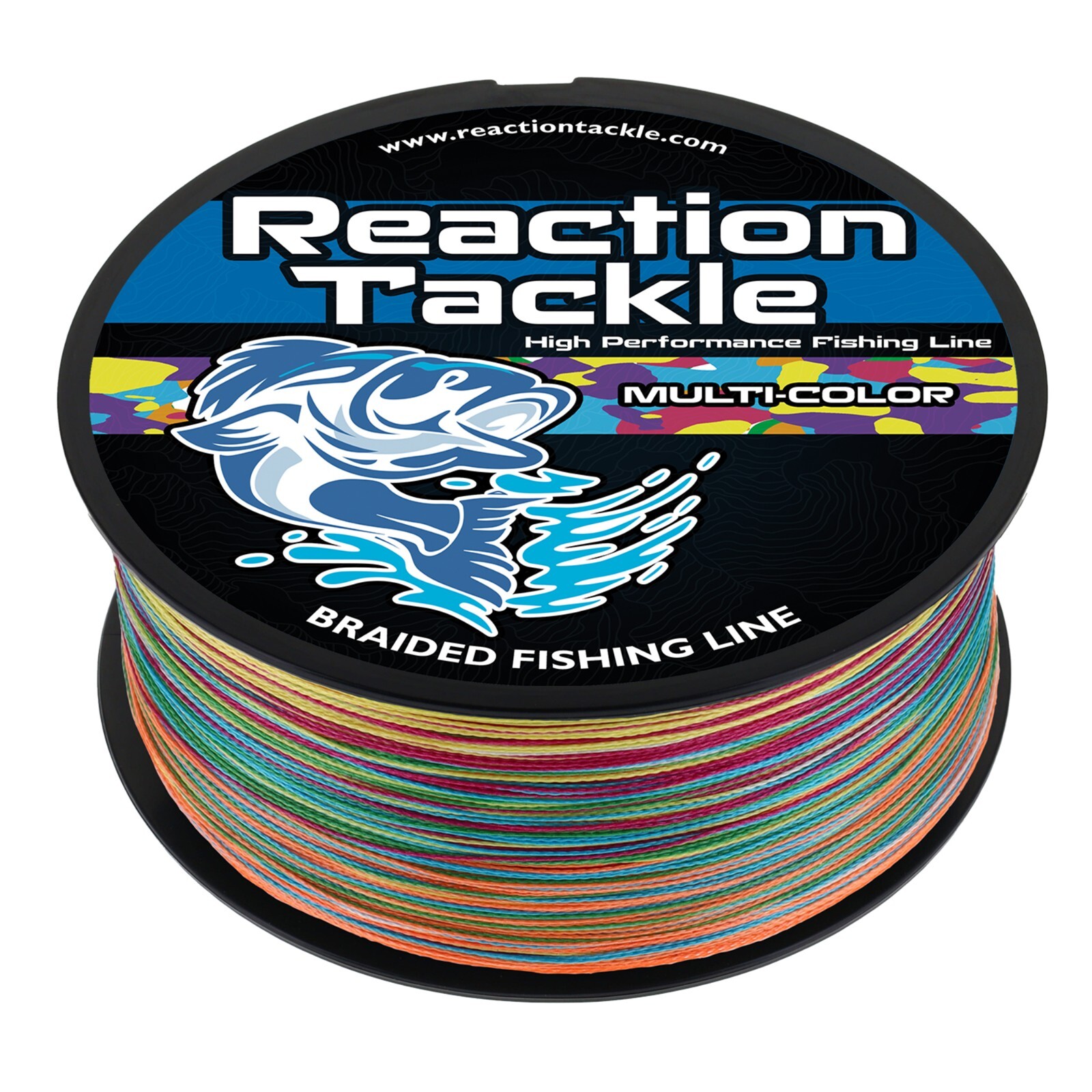 Reaction Tackle High Performance Braided Fishing Line / Braid - Multi-Color