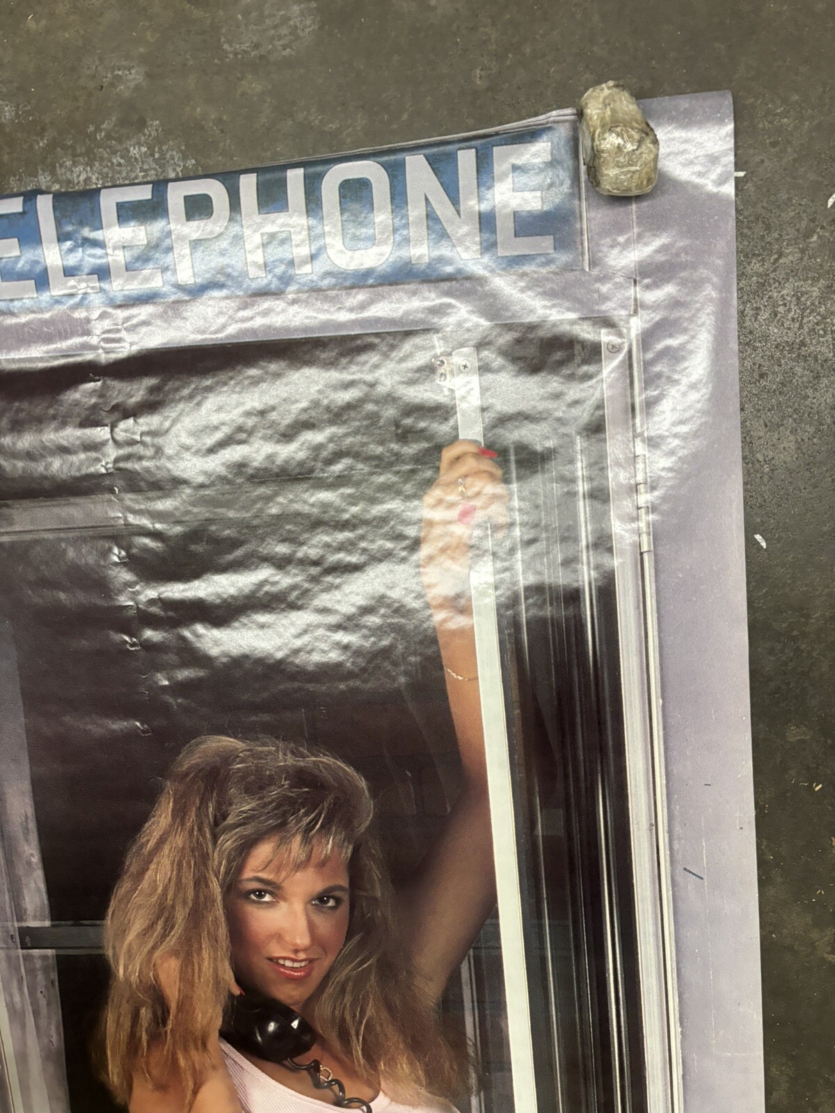 Telephone Silver Moon Hot Number 1986 door Poster hot girl Water Damage C2421B