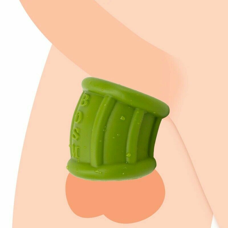 Silicone Ball Scrotum Stretcher Enhancer Squeeze Testicle Ring Delay Ejaculation