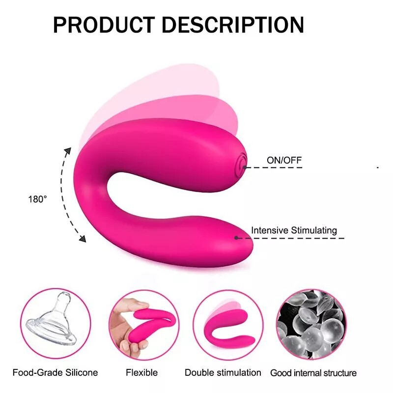 Vibrator Bullet G-Spot Dildo Anal Plug Clit Massager Powerful Sex Toy for Couple