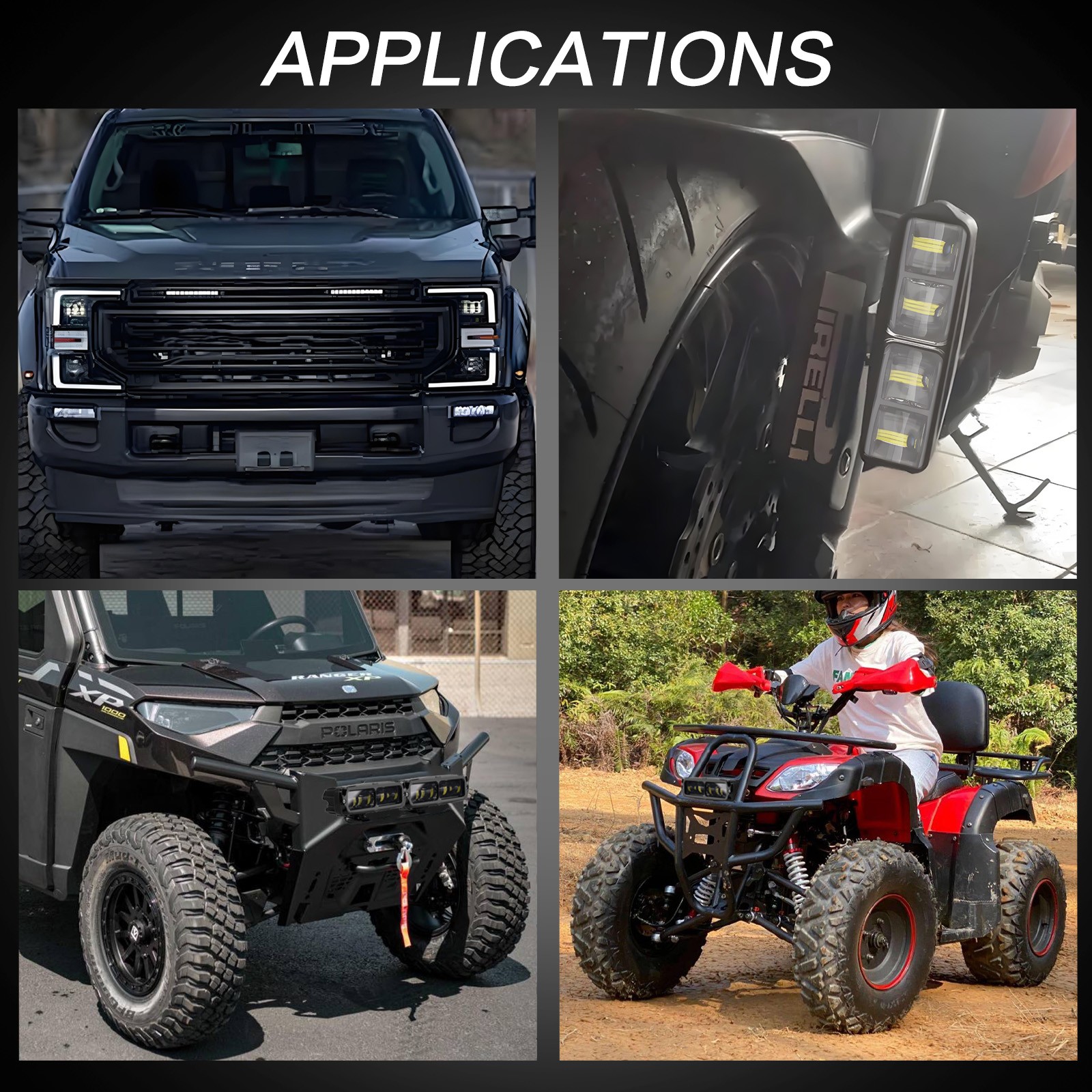 2X 6inch Led Work Light Driving Work Lights Bar Spot Pods For Truck Pickup Car