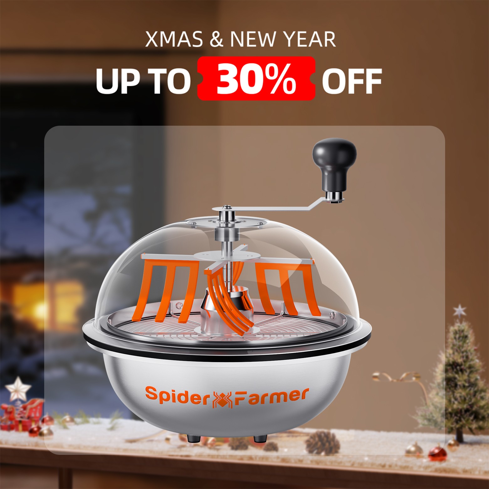 Spider Farmer 13" Bud Leaf Bowl Trimmer w/ Serrated Blades Wet & Dry Cutting