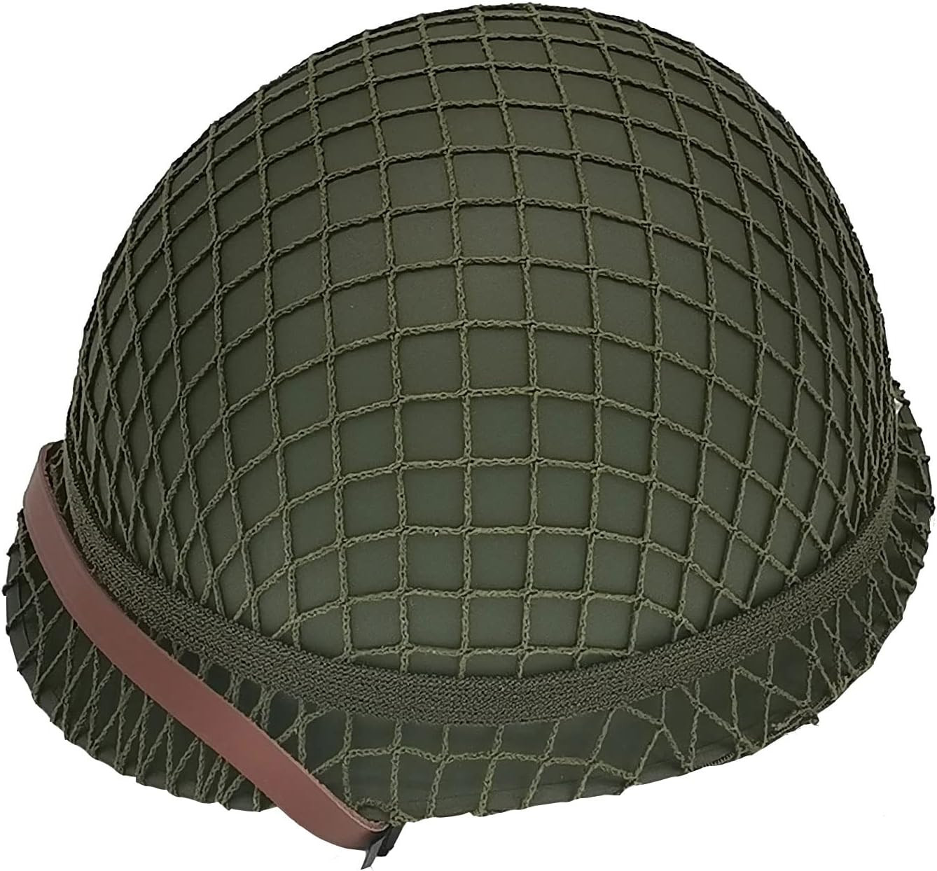 WWII US Army M1 Helmet, WW2 Gear, WW2 Helmet Metal Steel Shell Replica with Net/