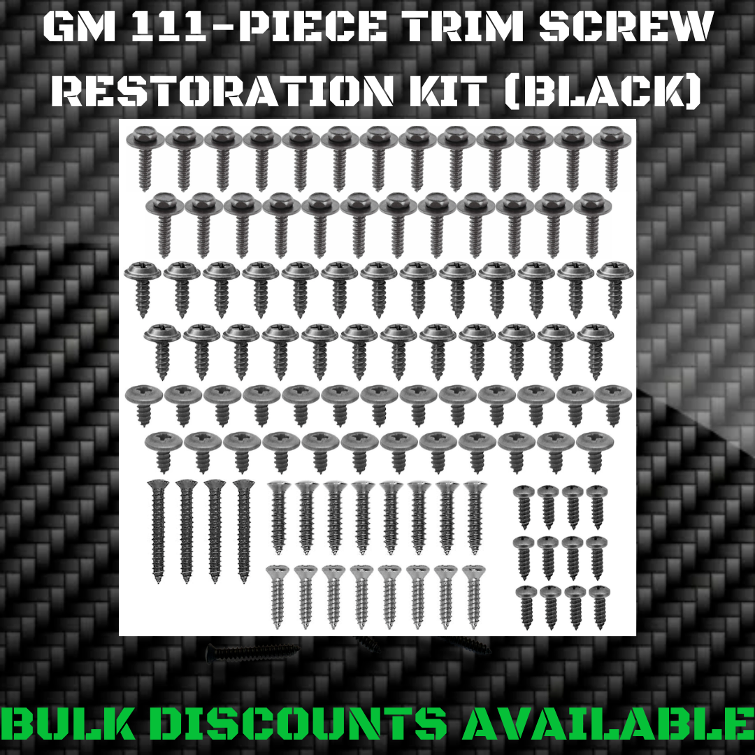 1960-1994 C10 Pick Up Interior Exterior Molding Engine Bay Trim SCREW KIT GM OEM