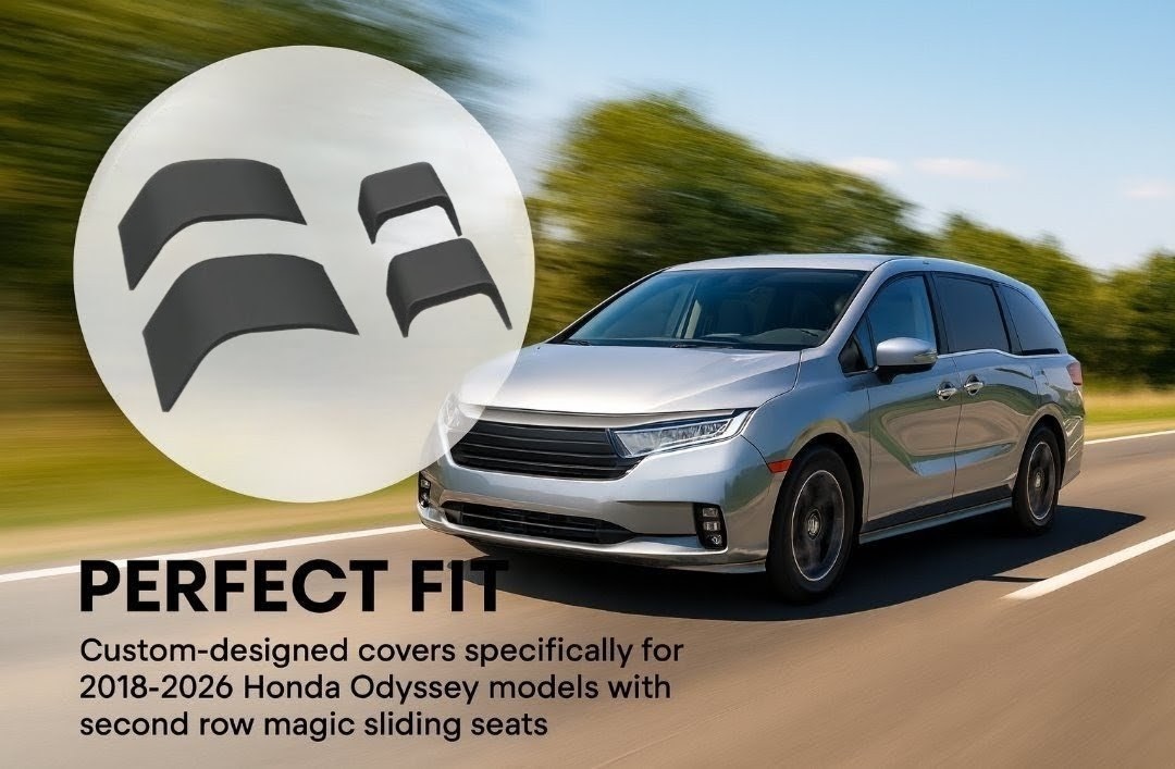 Covers, Middle Seat,Floor Anchor, Honda Odyssey 2018-'26 w/MagicSlide Pat Pend.