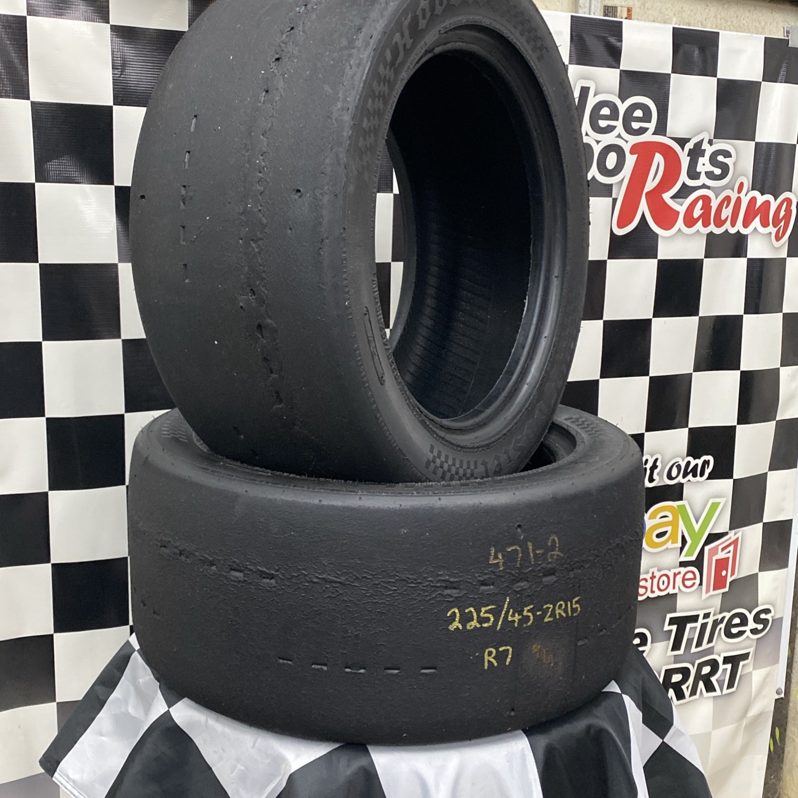 471-2 USDRRT HOOSIER DOT Road Race Tires 225/45-ZR15 R7