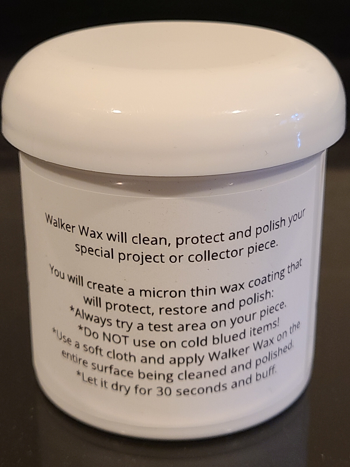 WALKER WAX FOR STEEL blades, knives HATCHETS BOWIE KNIFE