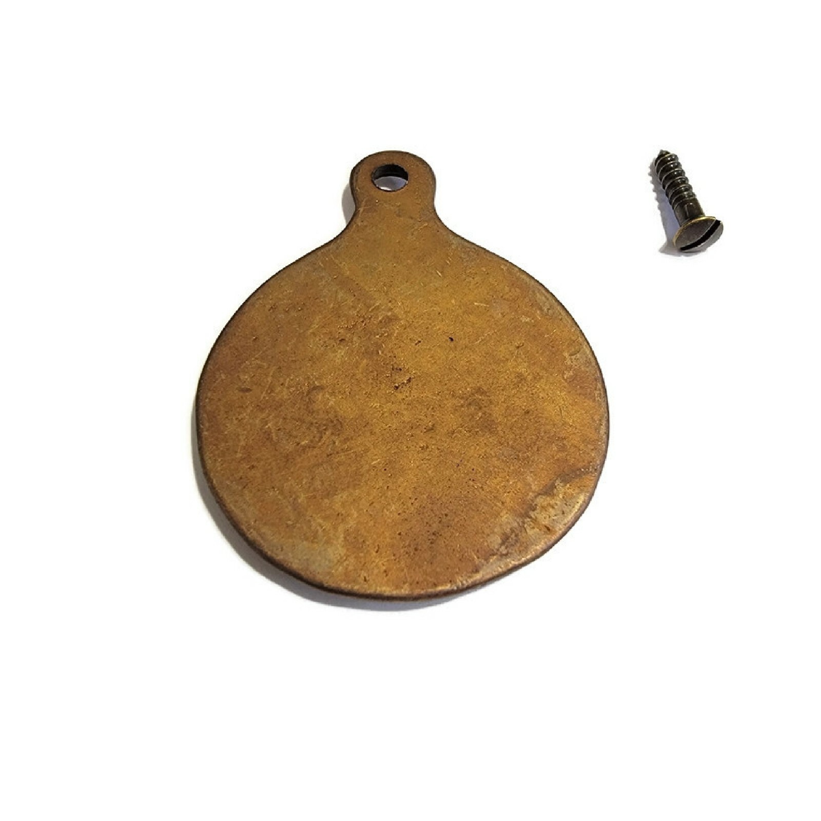 Brass Bed Bolt Cover Antiqued Brass Finish Solid Brass 1 5/8"