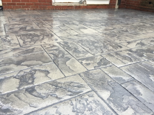 Ashler Notched Slate | 8 pc. Decorative Concrete Stamp Set by Walttools