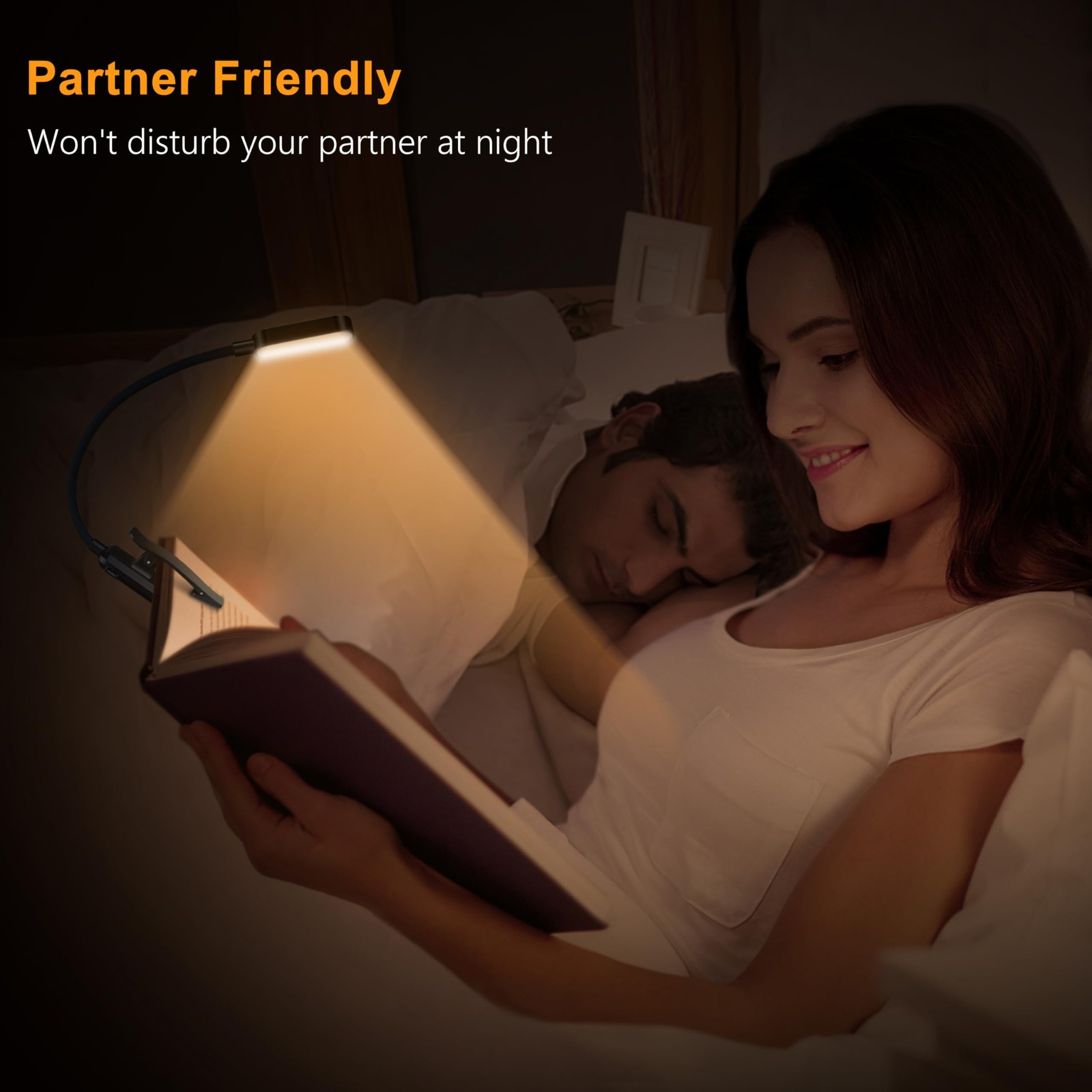 Gritin 16 LED Rechargeable Book Light for Reading in Bed- One Size, ‎Black
