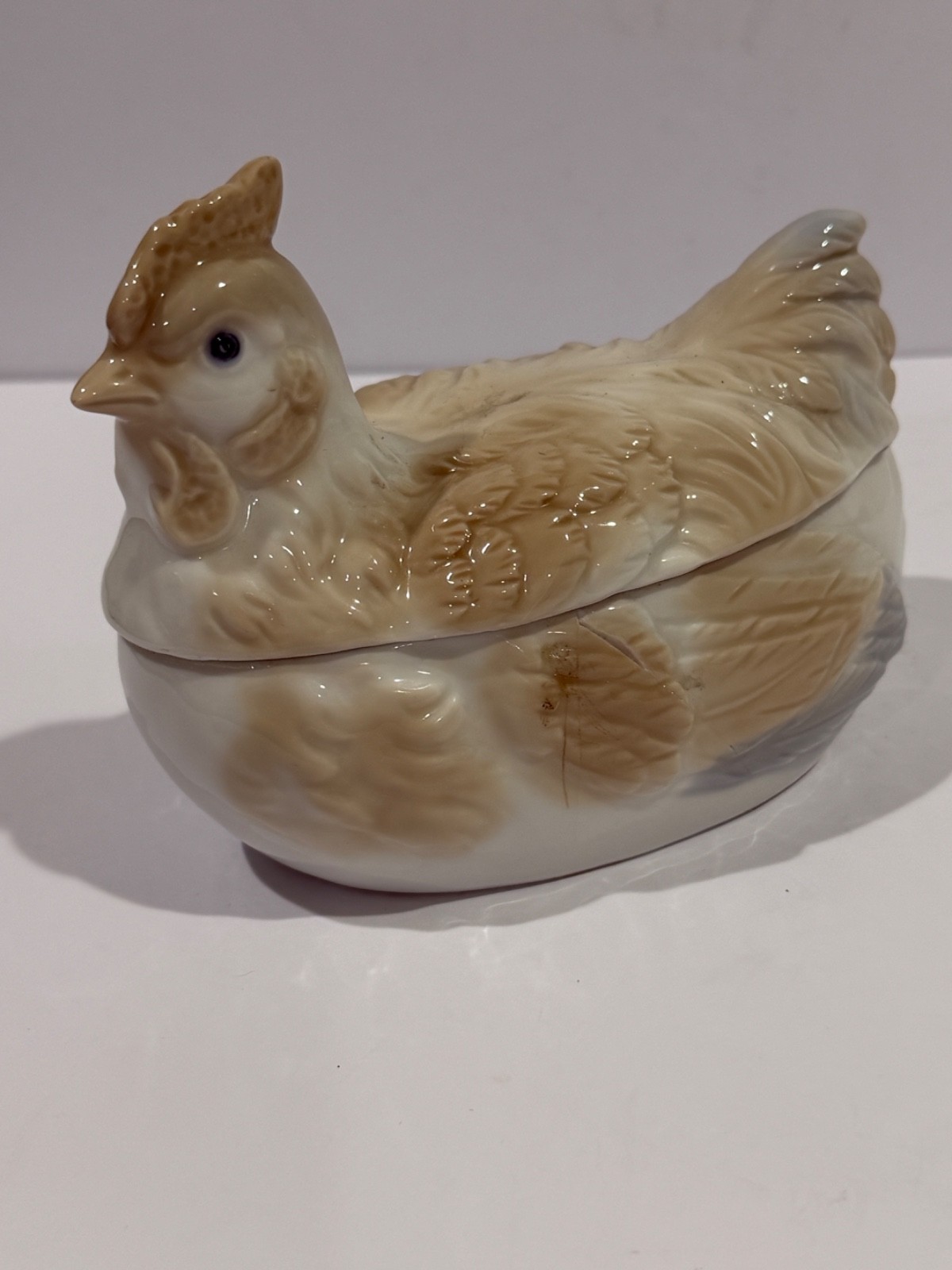 Vintage Ceramic Chicken/Hen Dish Farmhouse Kitchen
