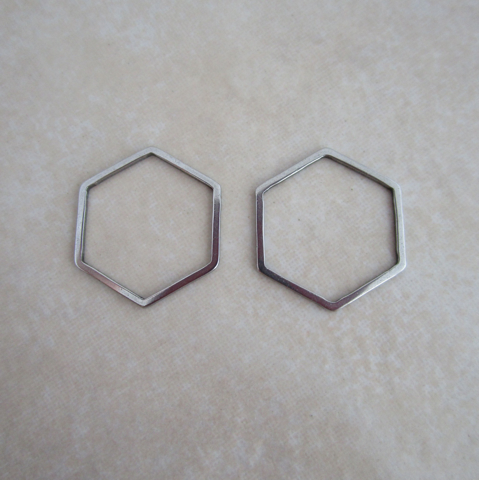 20 stainless steel 16mm geometric hexagon links connectors