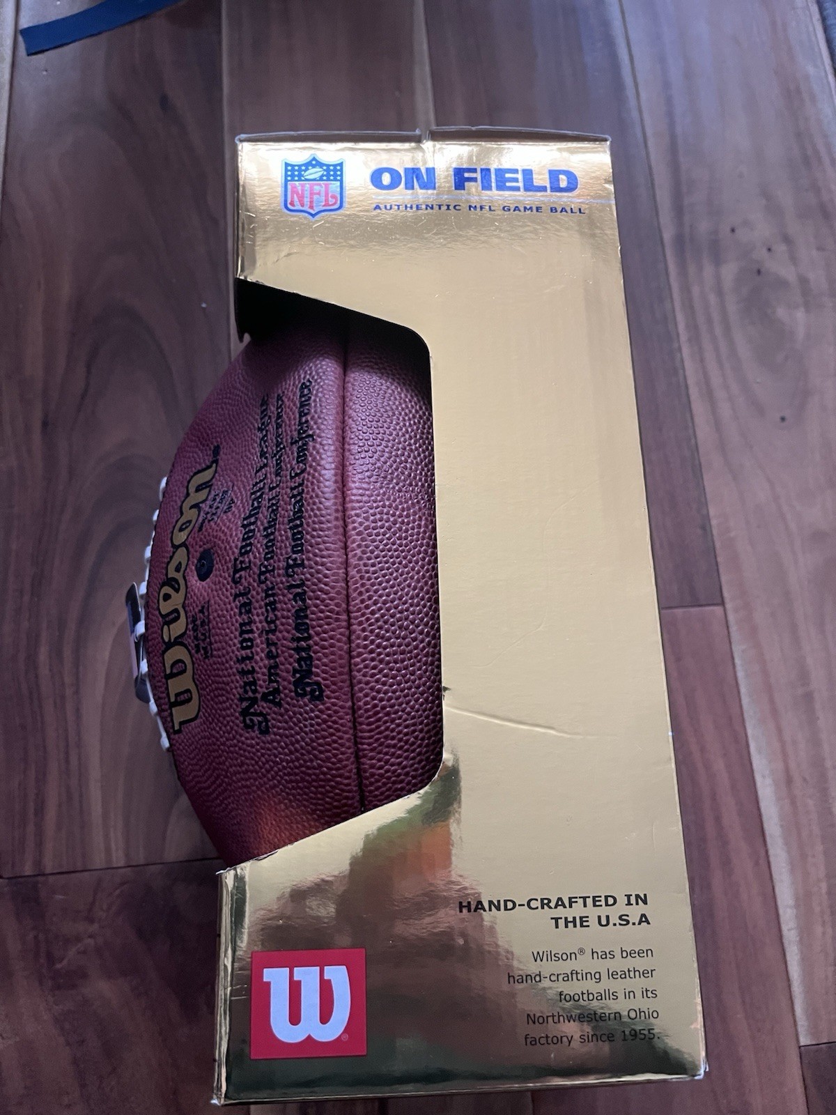 NEW WILSON OFFICIAL NFL PRO GAME BALL LEATHER FOOTBALL - Paul Tagliabue - READ