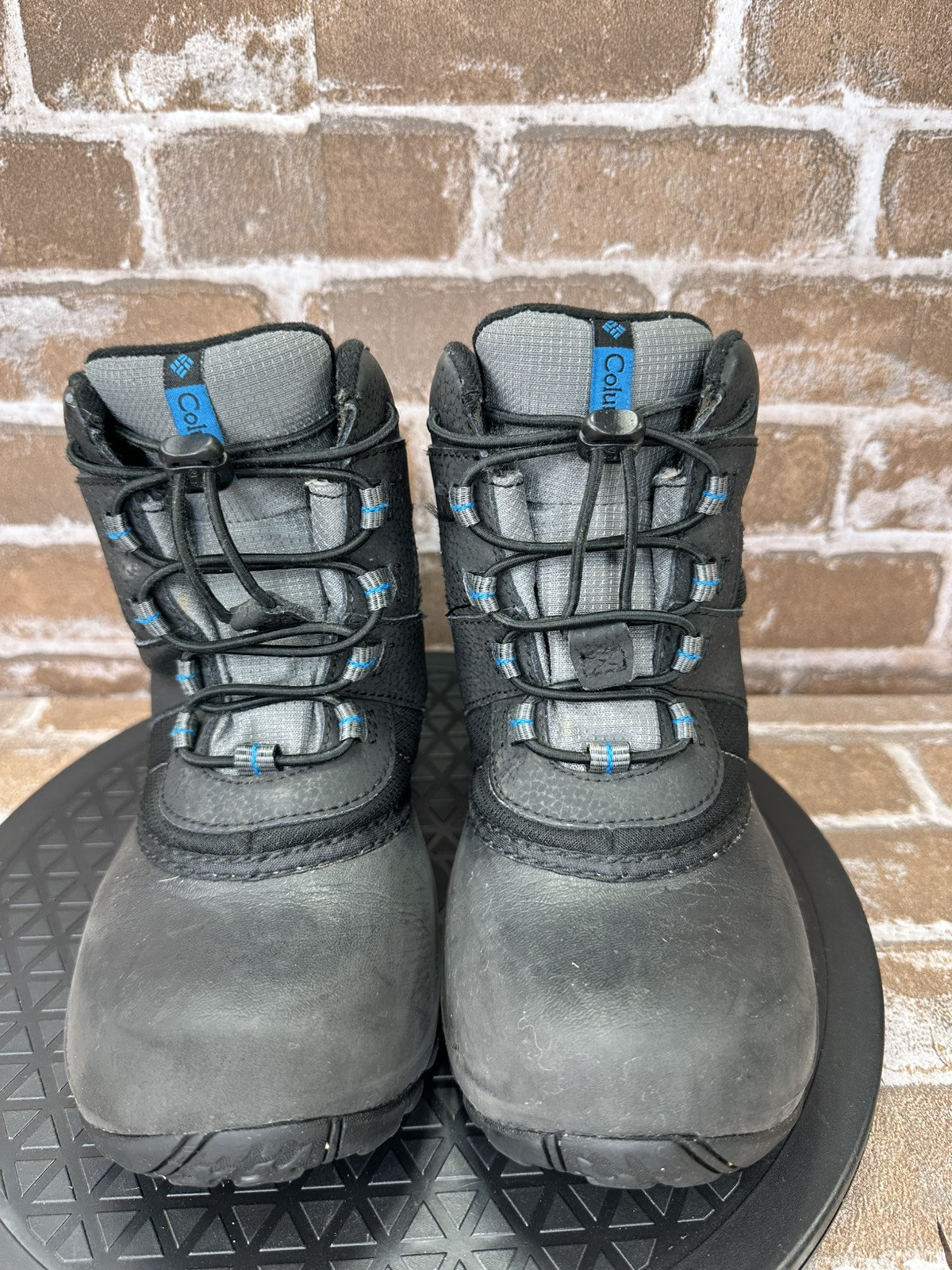 Columbia Rope Tow III Waterproof Snow Boots Black BY1322-010 Boys Youth Size 2