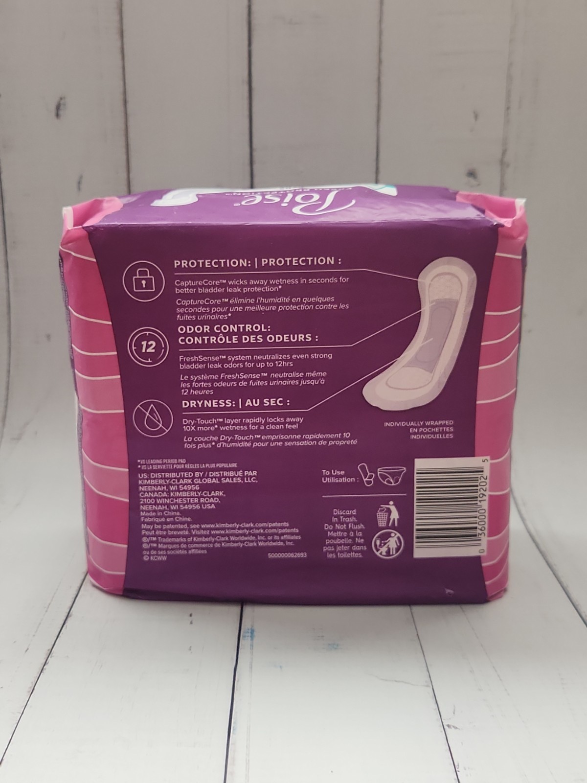 Poise Incontinence Pads, 3 Drop Light Absorbency, Regular Length, 30 Pads