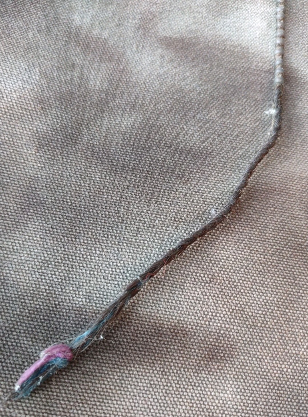 Kiowa Hair Drop Antique Native American Beaded Hair Ornament Braid Drop 1870