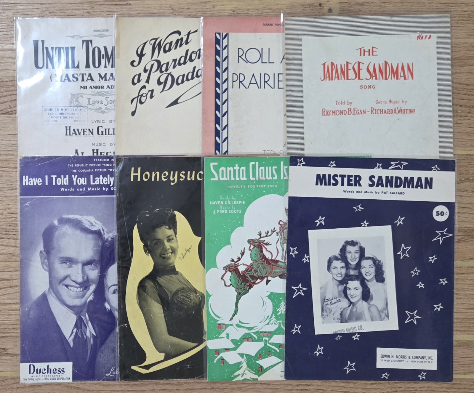 (8) Vintage Music Sheets Lot