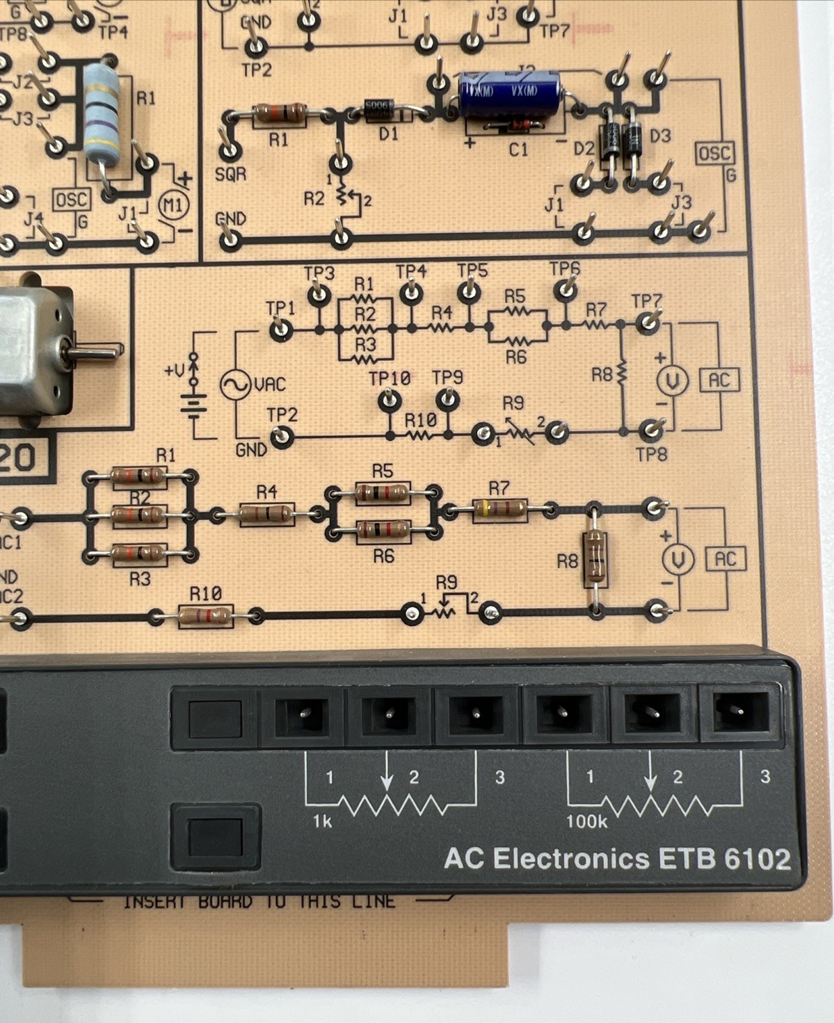 Heathkit Educational Systems ETB 6102 AC Electronics 5 Circuit boards w/Case