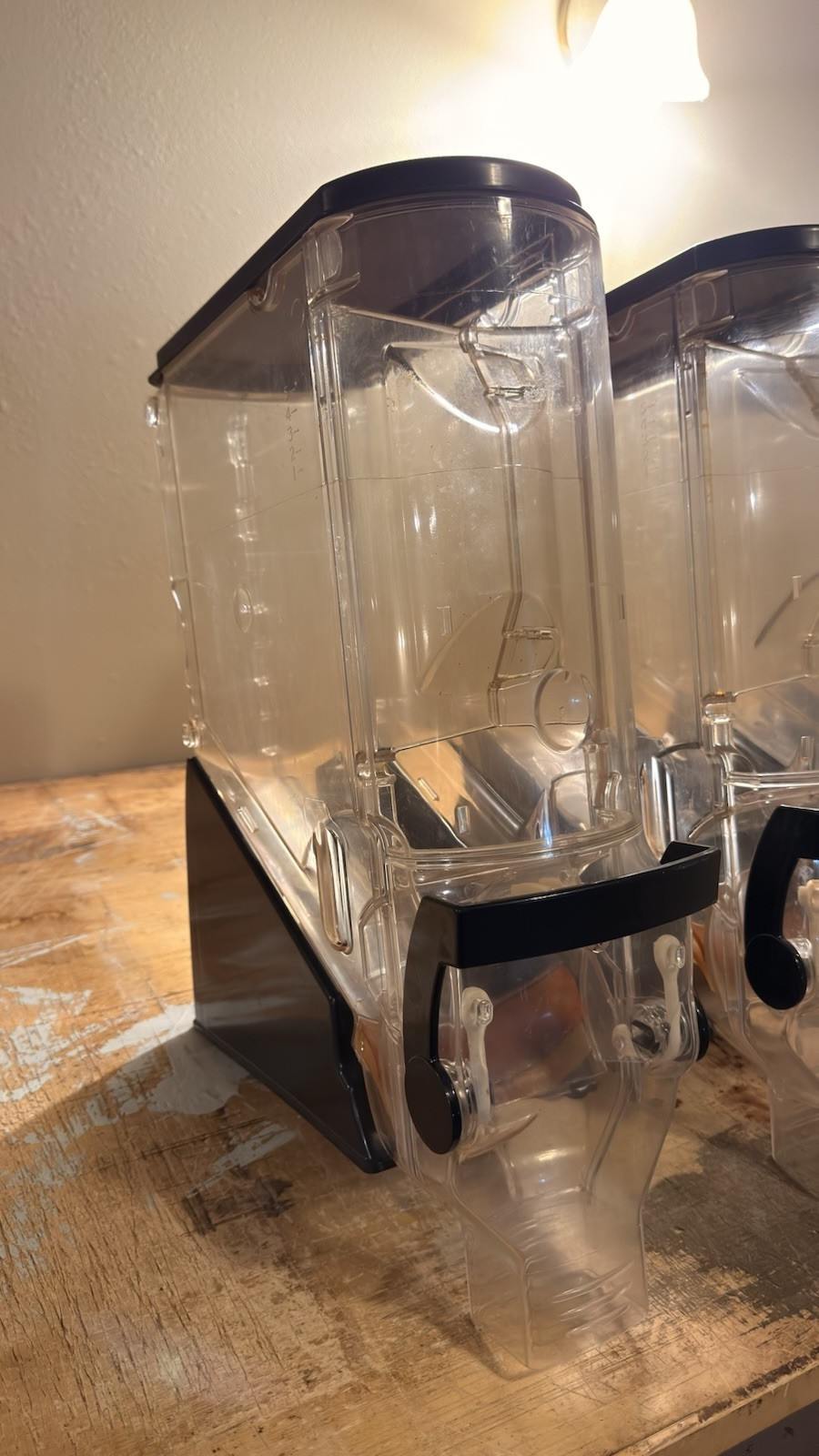 Trade Fixtures Radeus Model 618 / 624 4 Gravity Bin Dispenser 5 Gallon 6 x 18