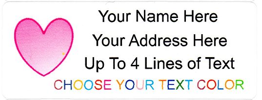 60 pcs Personalized Return/Mailing Address labels - 1" x 2.625" -Free Shipping