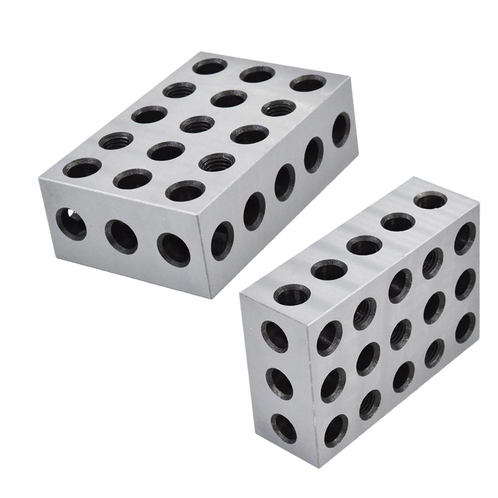 1 Matched Pair 246 blocks 23 holes 2x4x6 blocks .0002" 2-4-6 Blocks Machinist
