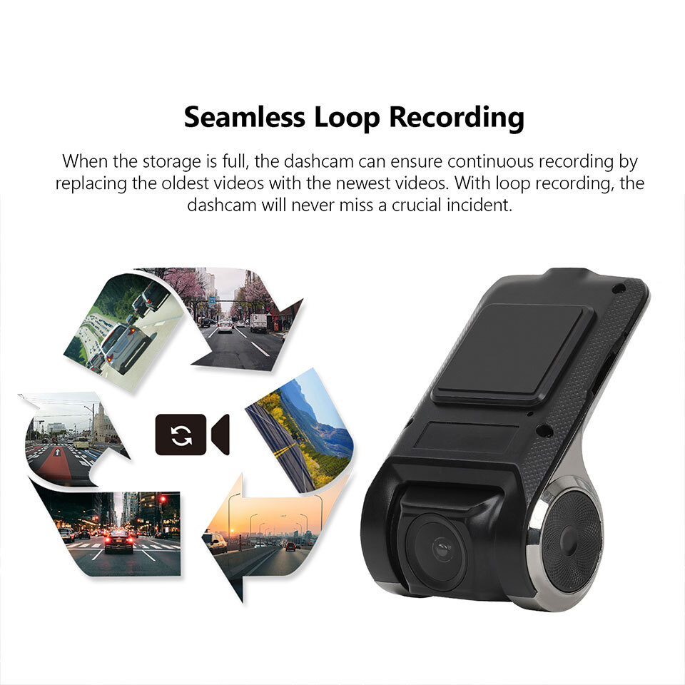 R0020 Car Dash Cam DVR Camera Video Recorder Dashcam 720P for Eonon Android Unit