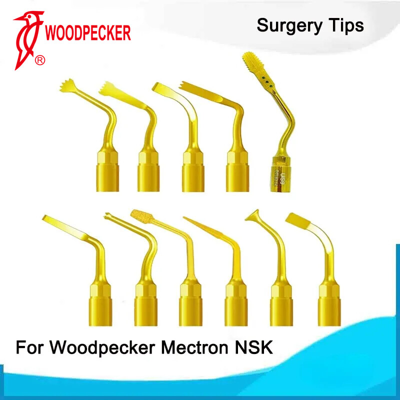 Woodpecker US-II LED Dental Piezo Bone Surgery Tips U Tips Fit NSK Handpiece