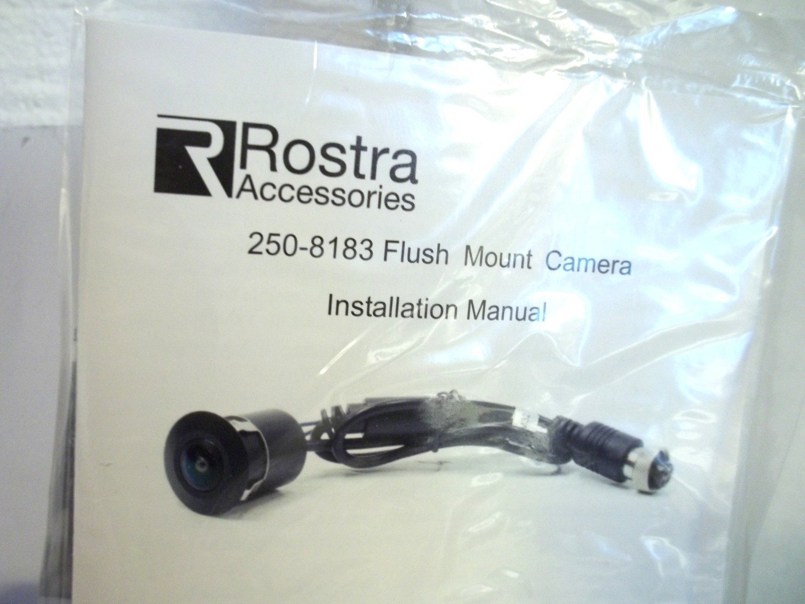 Rostra 250-8183 180 Degree/22mm Flush-Mount Camera & 20 Meter Harness 250-8641-B