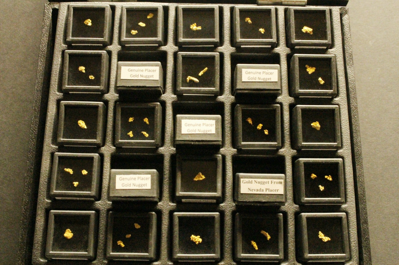 small Gold nuggets in box 3-4 grains Gold each box.Minimum order is 2,or buy all
