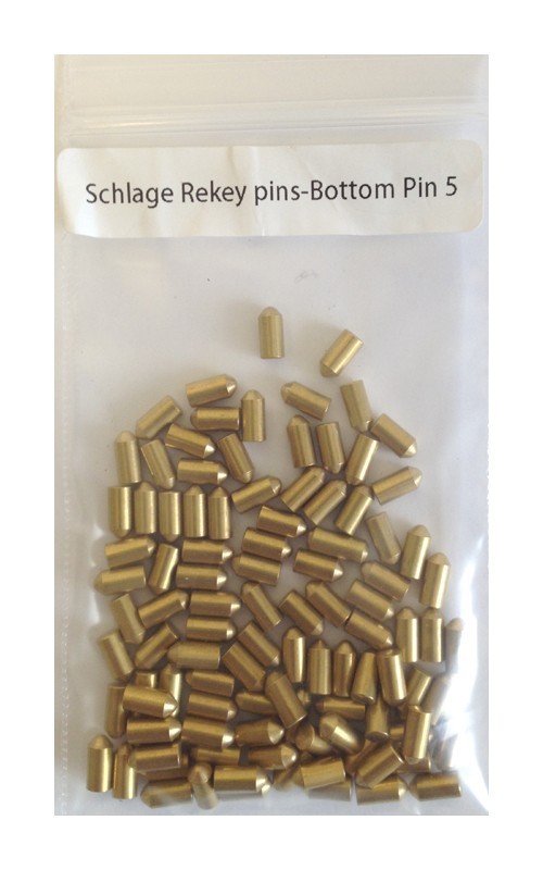 100 Pieces Schlage Rekey Bottom Pins #5 Locksmith Rekeying Pin Kits Key