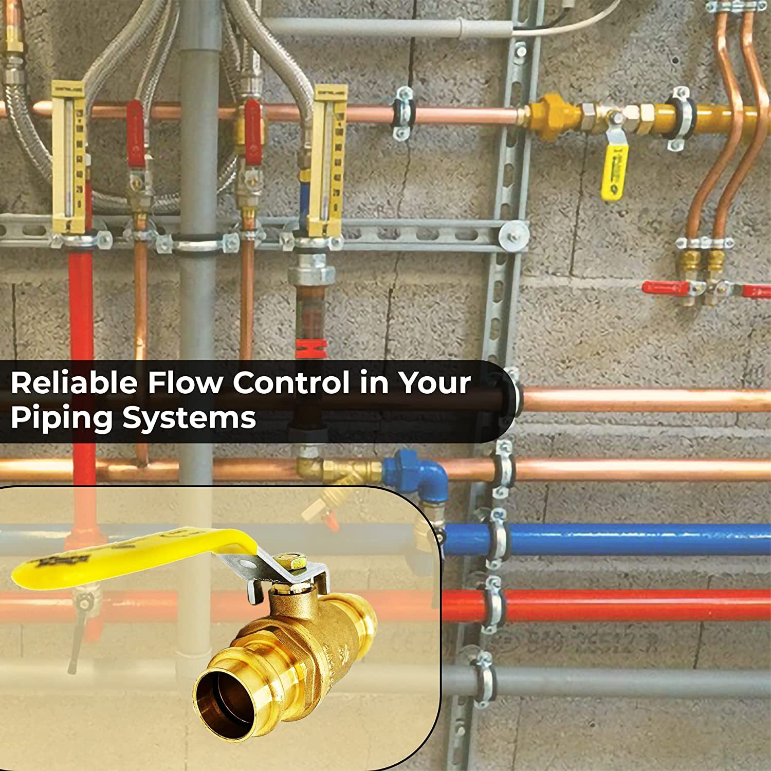 1/2" ProPress Brass Ball Valves with EPDM O-Ring - Lead Free (Lot of 10)