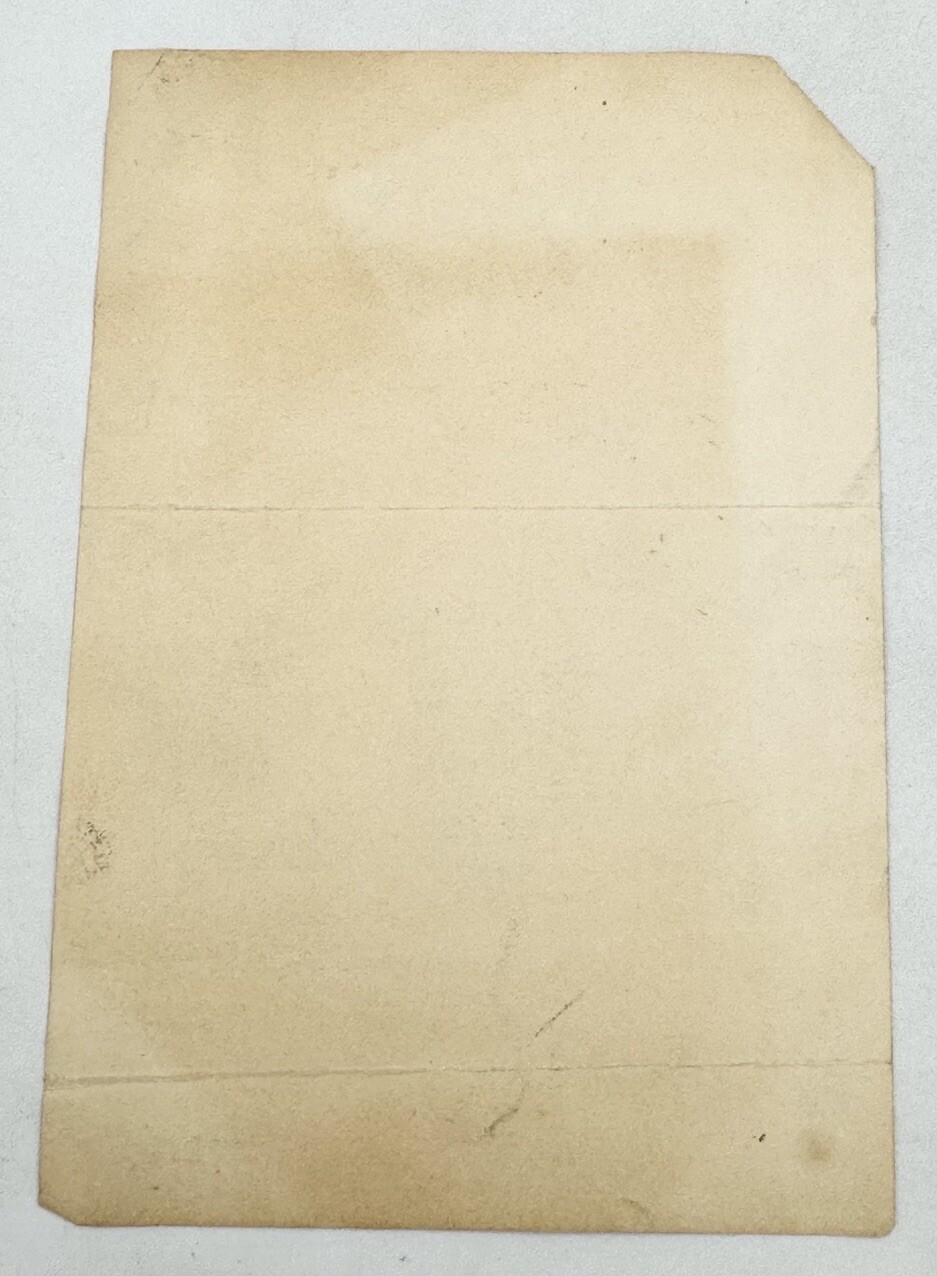 WWII GI Cartoon Postcard/ Flyer RARE HEALTH PSA - UNKOWN ARTIST CARTOON STRIP