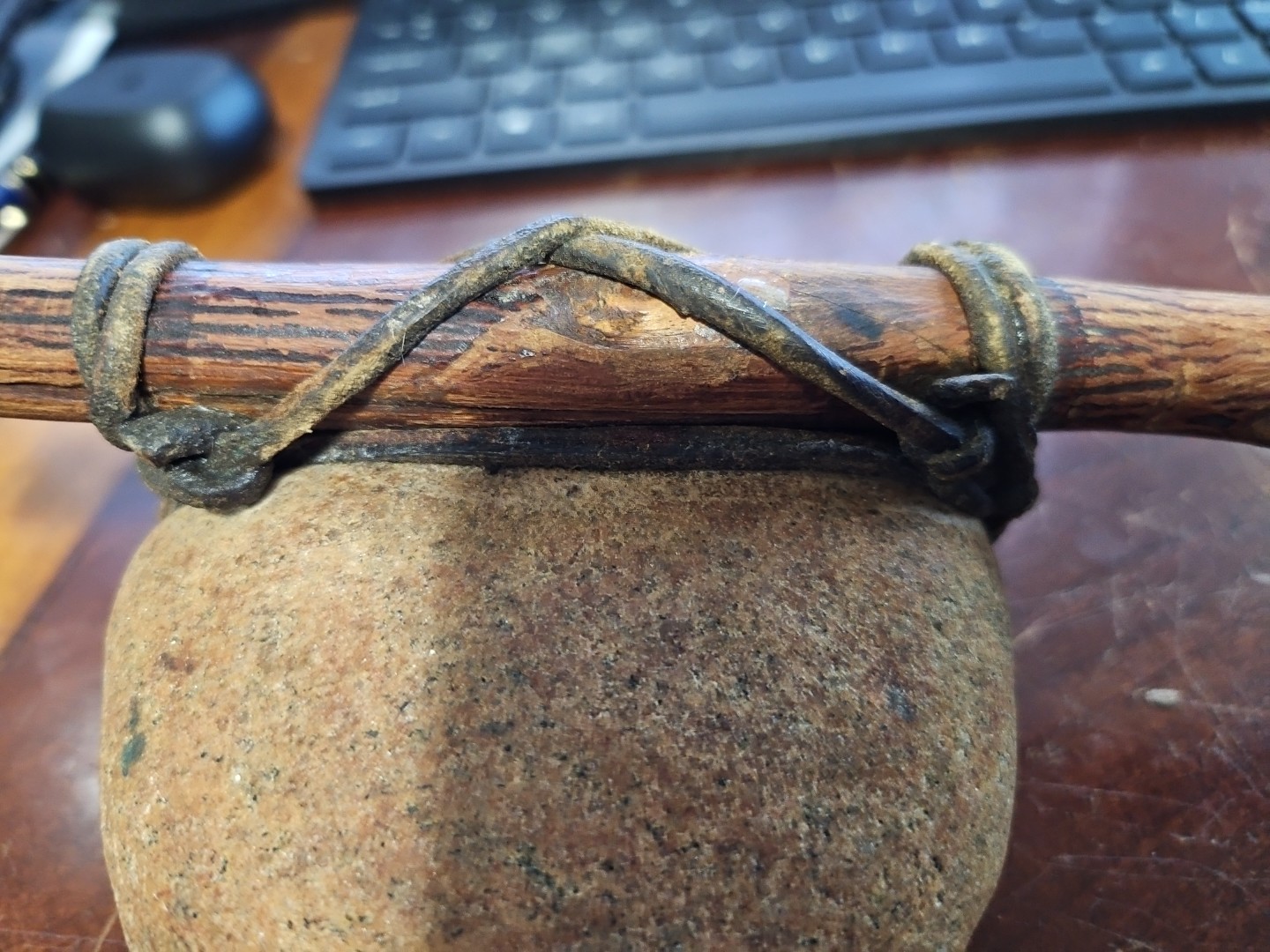 native american stone tomahawk date unknown