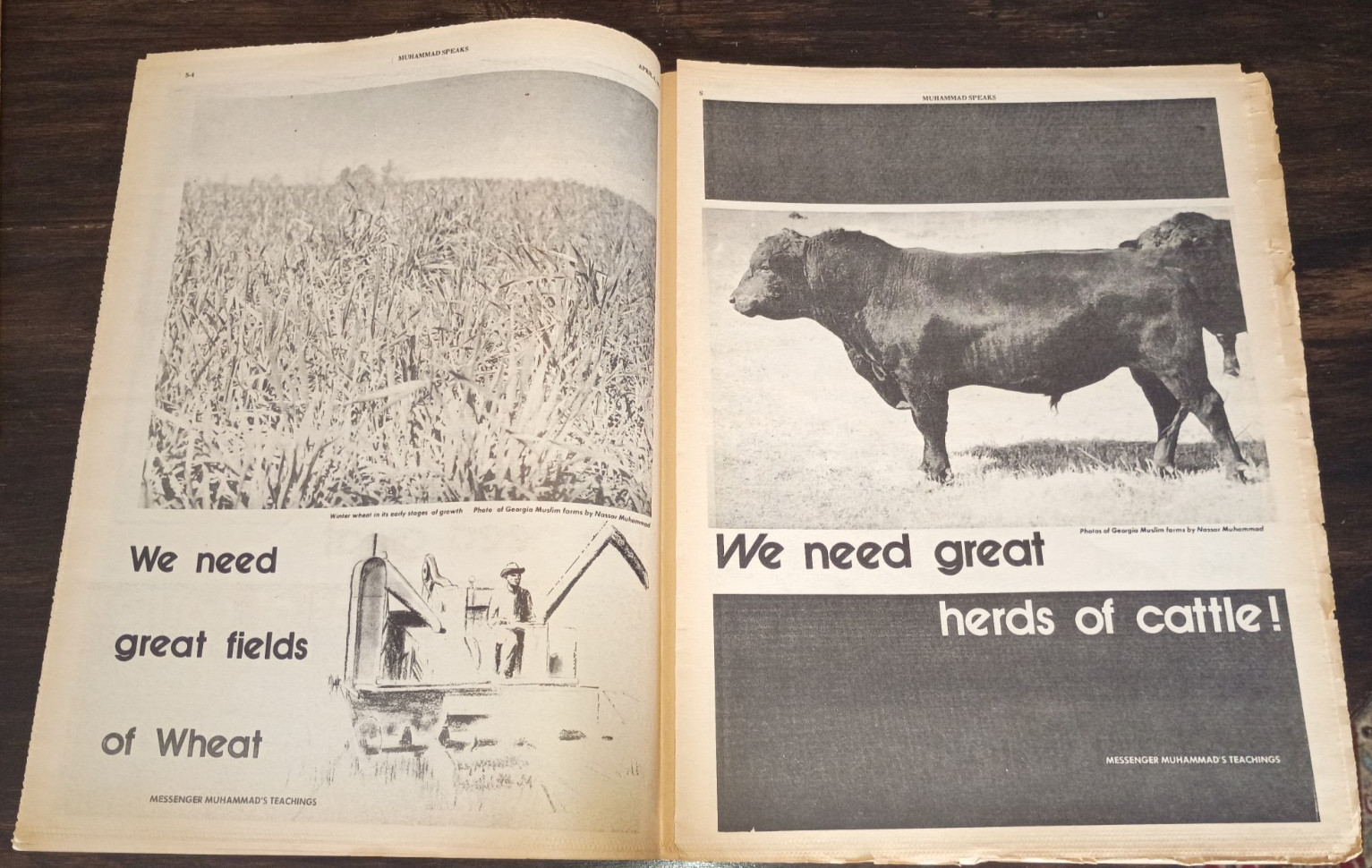 Nation of Islam 1971 Muhammad Speaks Newspaper "PLAYING WITH STEEL"