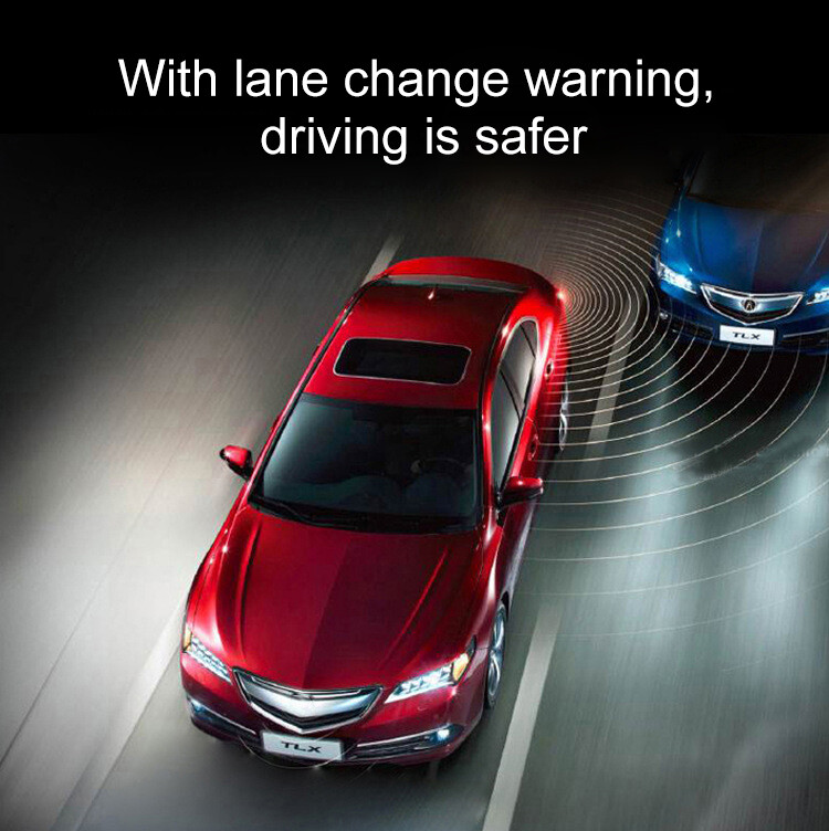 New Universal Blind Spot Sensor Warning System Radar Monitoring Detection Set