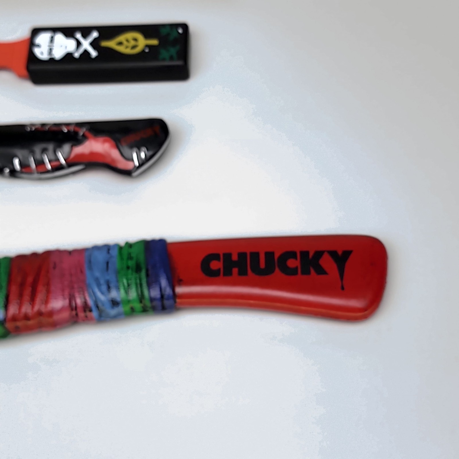 Chucky Good Guy Doll Prop Lot 5pc Child's Play Voodoo Knife+Axe+Hammer+Ruler