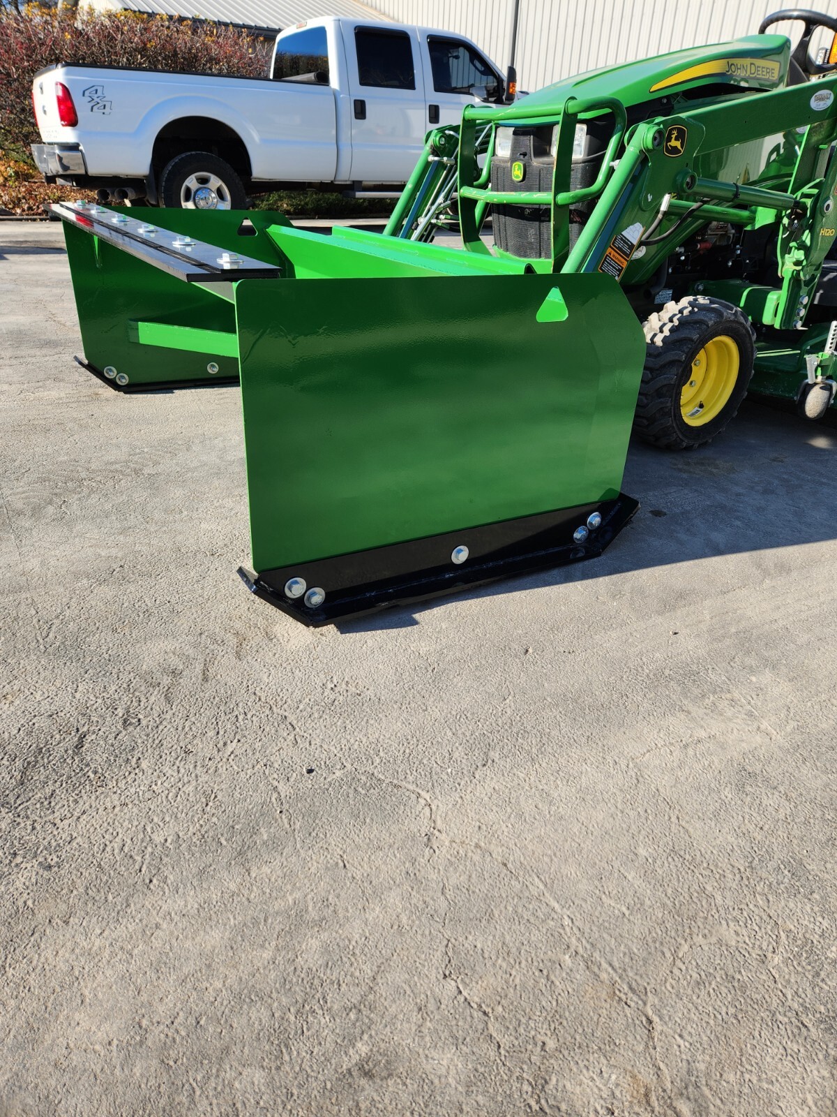 6' x 36" JDQA Snow Pusher Box Plow HD back drag John Deere Quick Attach Tractor