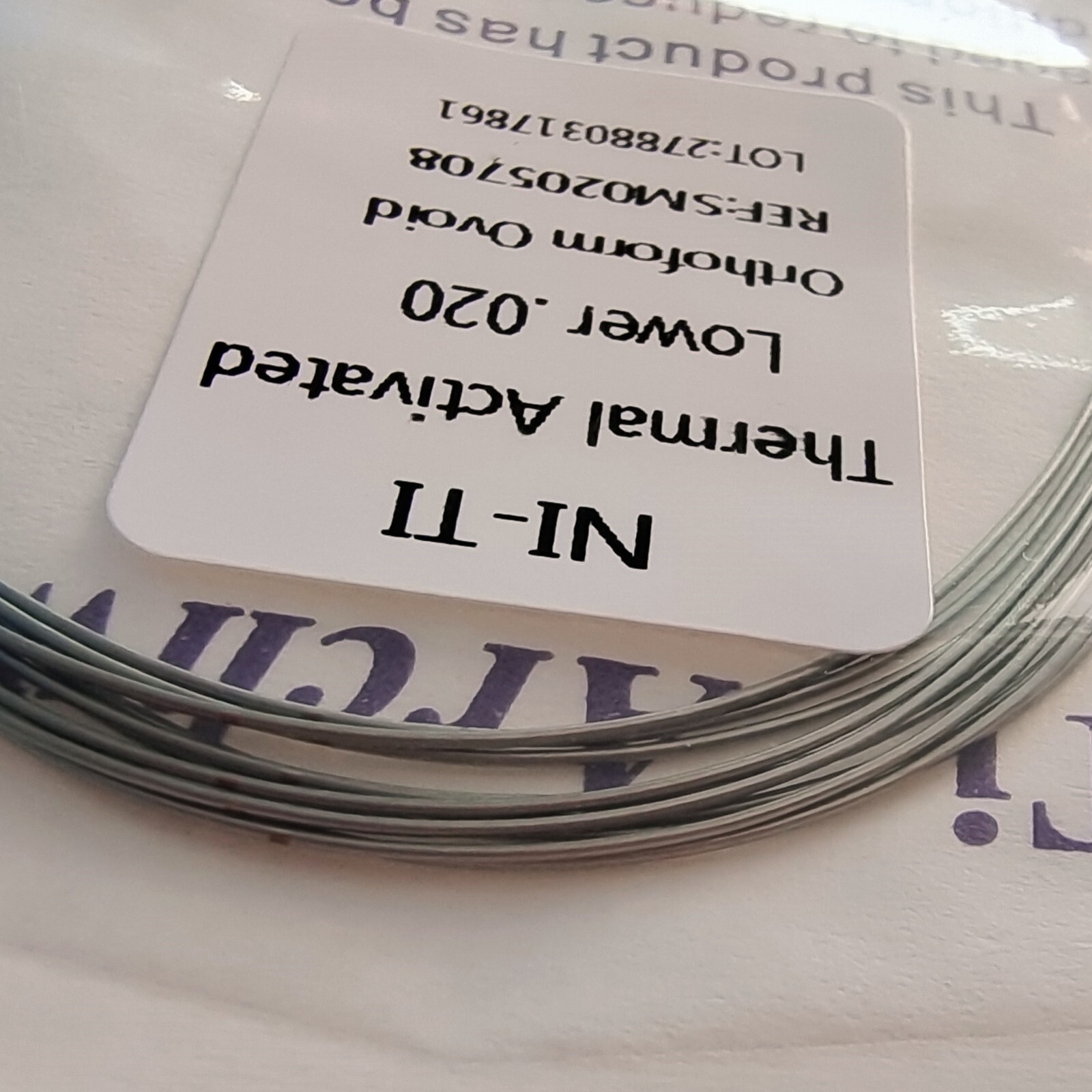 Dental Ortodoncia Térmica Activada Niti Arco Redondo de Alambre 10 Tamaños Super