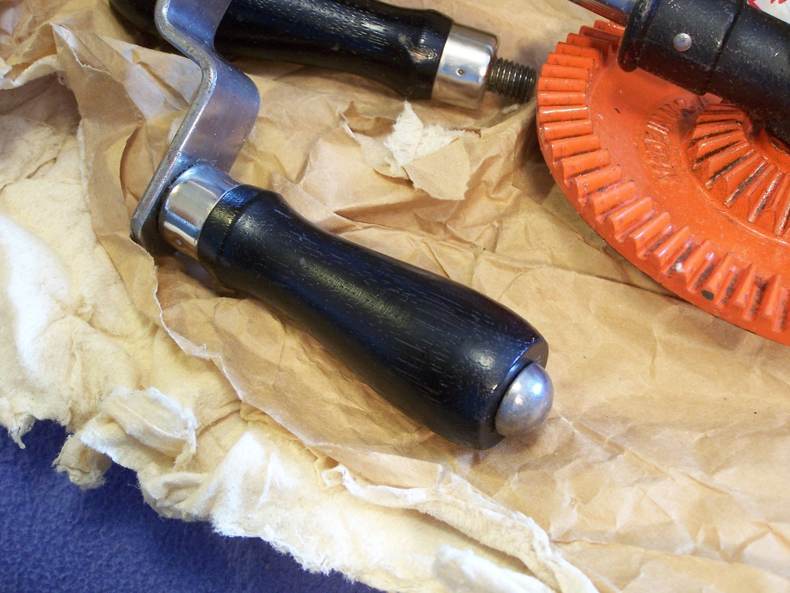 NOS Stanley Sweetheart marked No 742 breast drill 2 speed in original tarred box