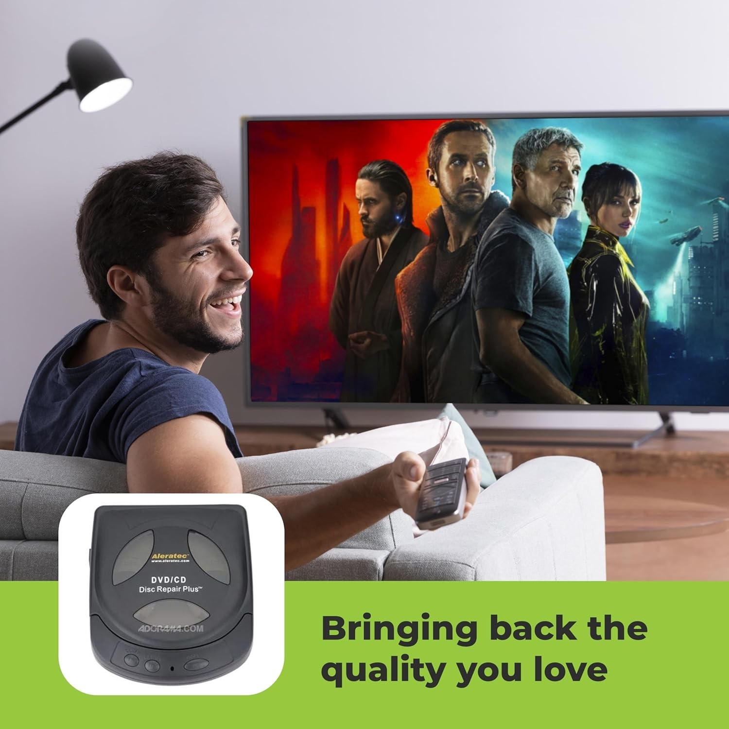 Aleratec Motorized CD/DVD Disc Repair Cleaner Scratch Remover System w/ Solution