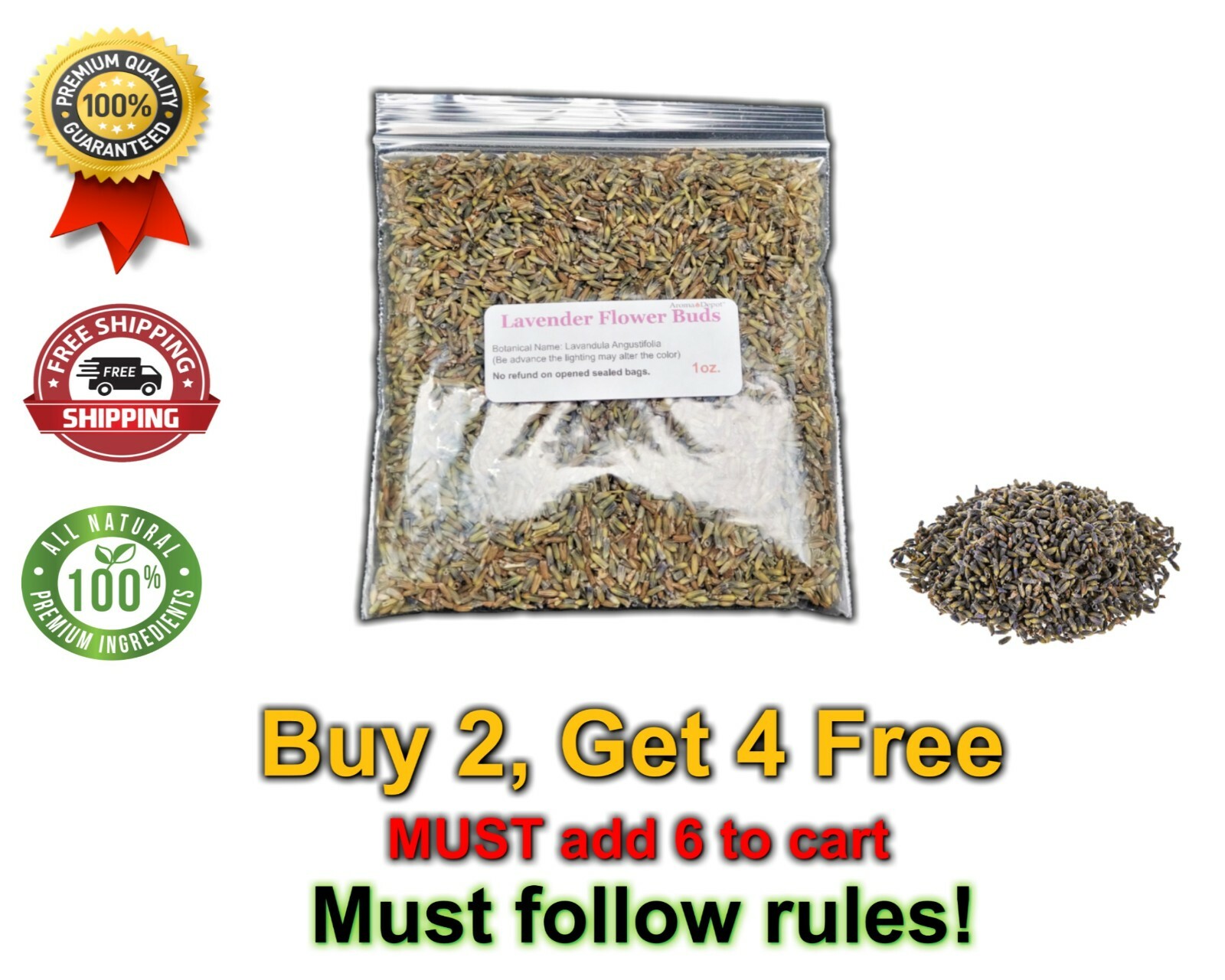 1oz Dried Lavender Buds Flower Premium Quality Relaxing Wedding Toss Moth Bulk